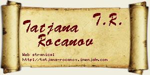 Tatjana Rocanov vizit kartica